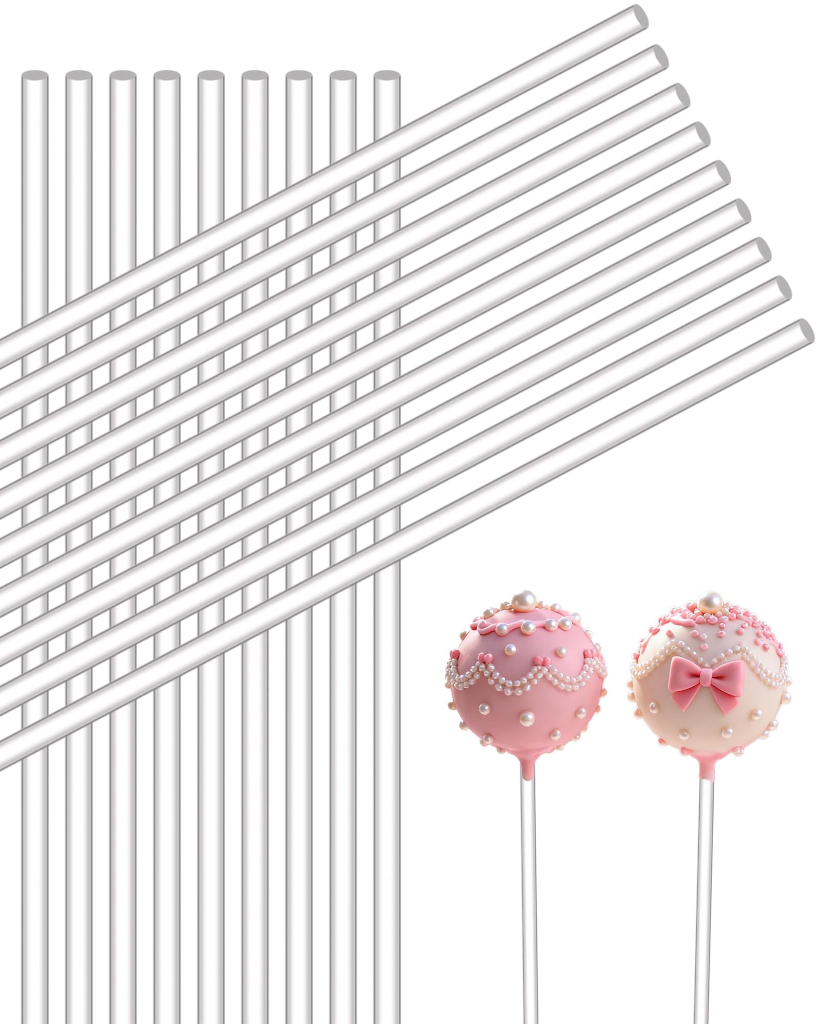 Photo 1 of **MISSING PARTS**
CHELIZIYA 100Pcs Acrylic Cake Pops Sticks, Clear Round Plastic Strip, Acrylic Cake Topper Sticks, Reusable Cocktail Stirrer for Party, DIY Crafts, Decorations (6-inches)
