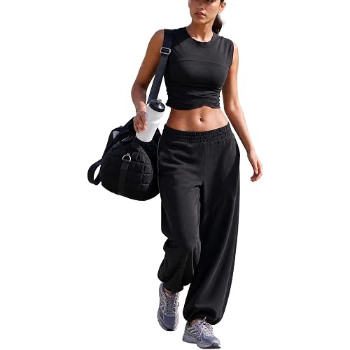 MAKABO 2 Piece Matching Set for Women Summer Short Sleeved Legging Sets Casual for Airport Gym Active
