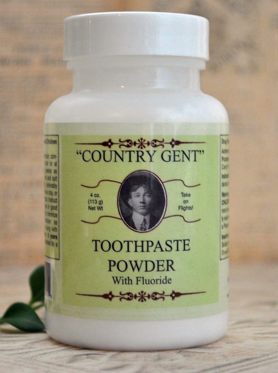"Country Gent"® Tooth Powder with Fluoride an Alternative to Toothpaste