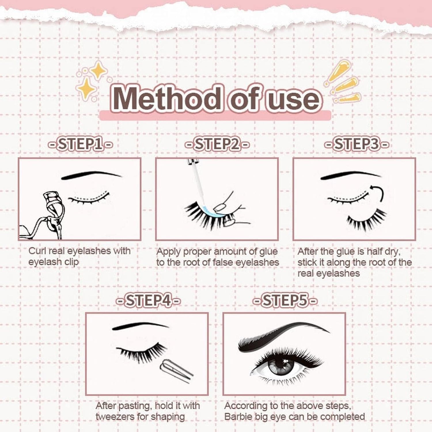 My Colors Eyelash Glue, Super Strong Hold for False Eyelashes, Lash Glue, Eyelash Adhesive,5g Latex Free, Suitable for Sensitive Eyes, Waterproof, BLACK, 1 - Image 3 thumbnail