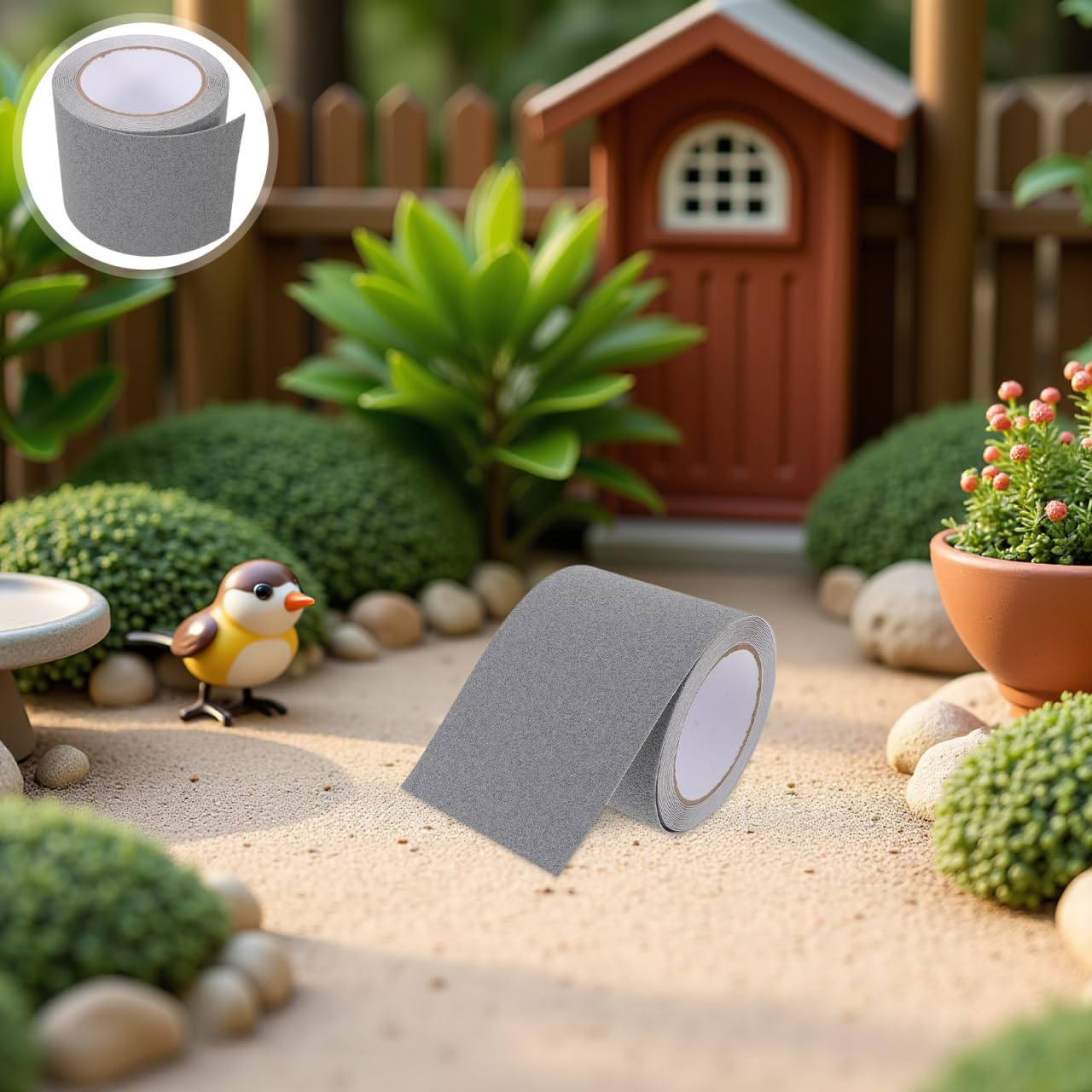 WRITWAA Modellbau StraßEnbelag Selbstklebend FüR Sandtisch Und Miniaturlandschaften Abnehmbares Gleisband Als StraßEnaufkleber FüR Kinderspielzeug 500.00 X 3.94 in Grau