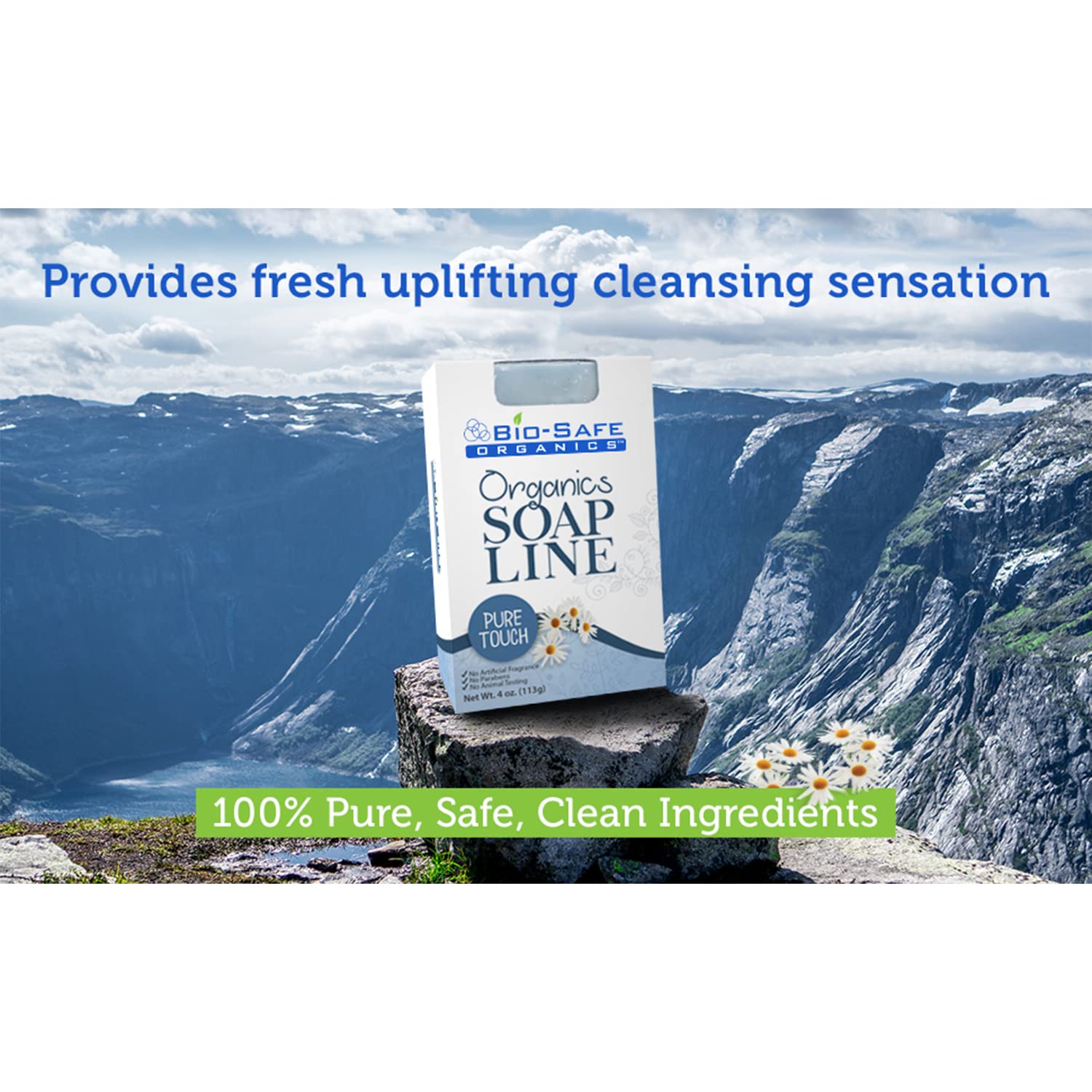 Amazon.com : Bio-Safe Organics Organic All Natural Handmade Pure Soap  Shampoo Bar for Sensitive Skin | Unscented, Dry Skin, Dandruff, Oily Scalp,  No GMO, SLS & Chemical | USA Made, 4 oz :
