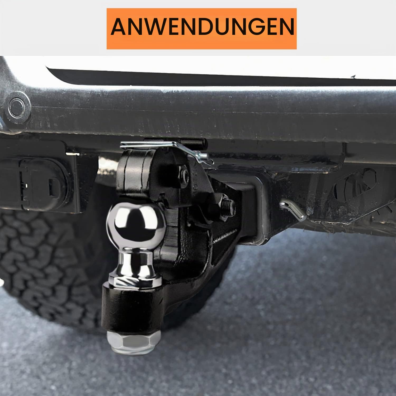 Anhängerkupplung aus Schmiedestahl – 50 mm Kugelkopf 10 t Zugkraft,für Traktor/LKW/Industrie(380mm Länge)
