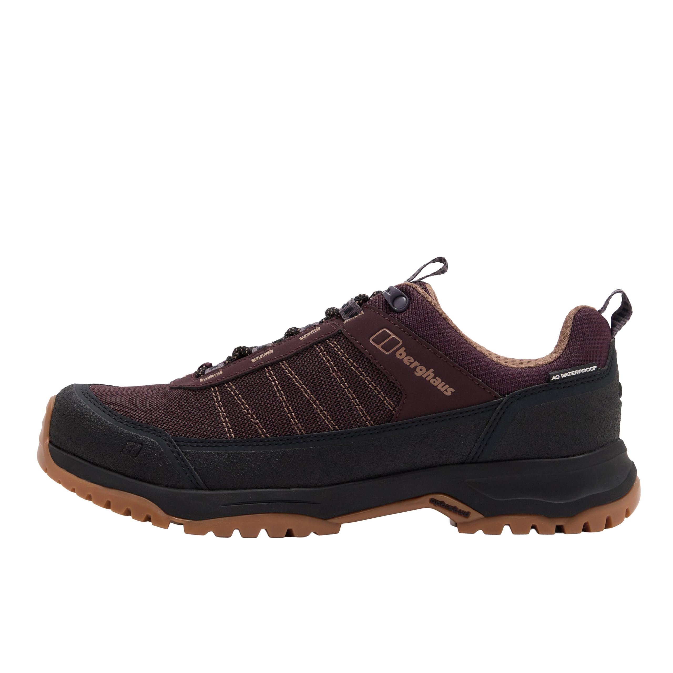 Berghaus Women's Expeditor AQ Shoe, Black/Dark Purple/Purple Planet, 8