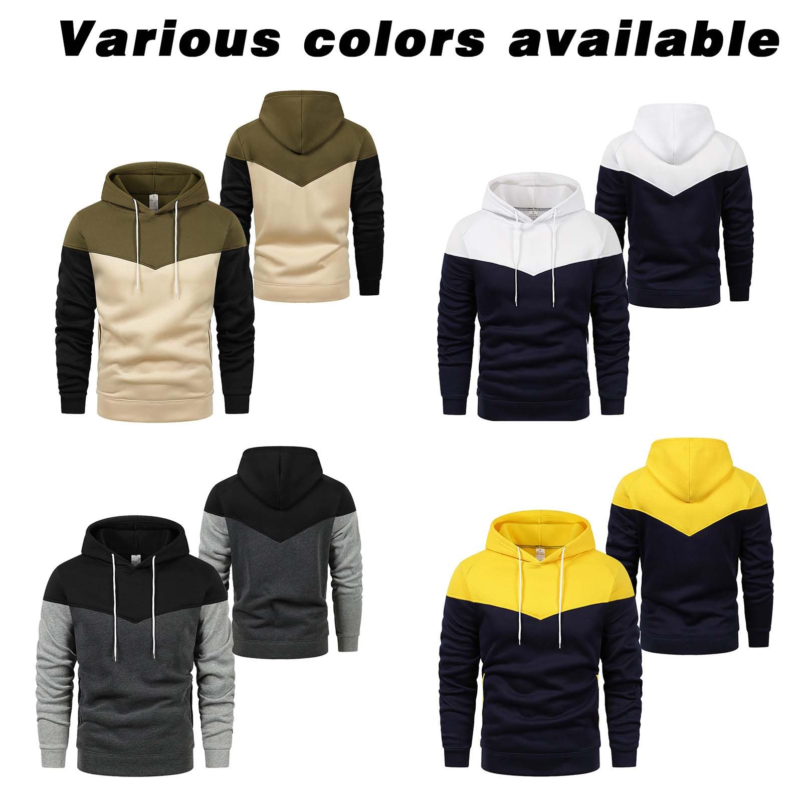 Sudadera con Capucha para Hombre Cómoda con Estampado W.R.C Estilo Abrigo Chaqueta Chándal Ropa Primavera