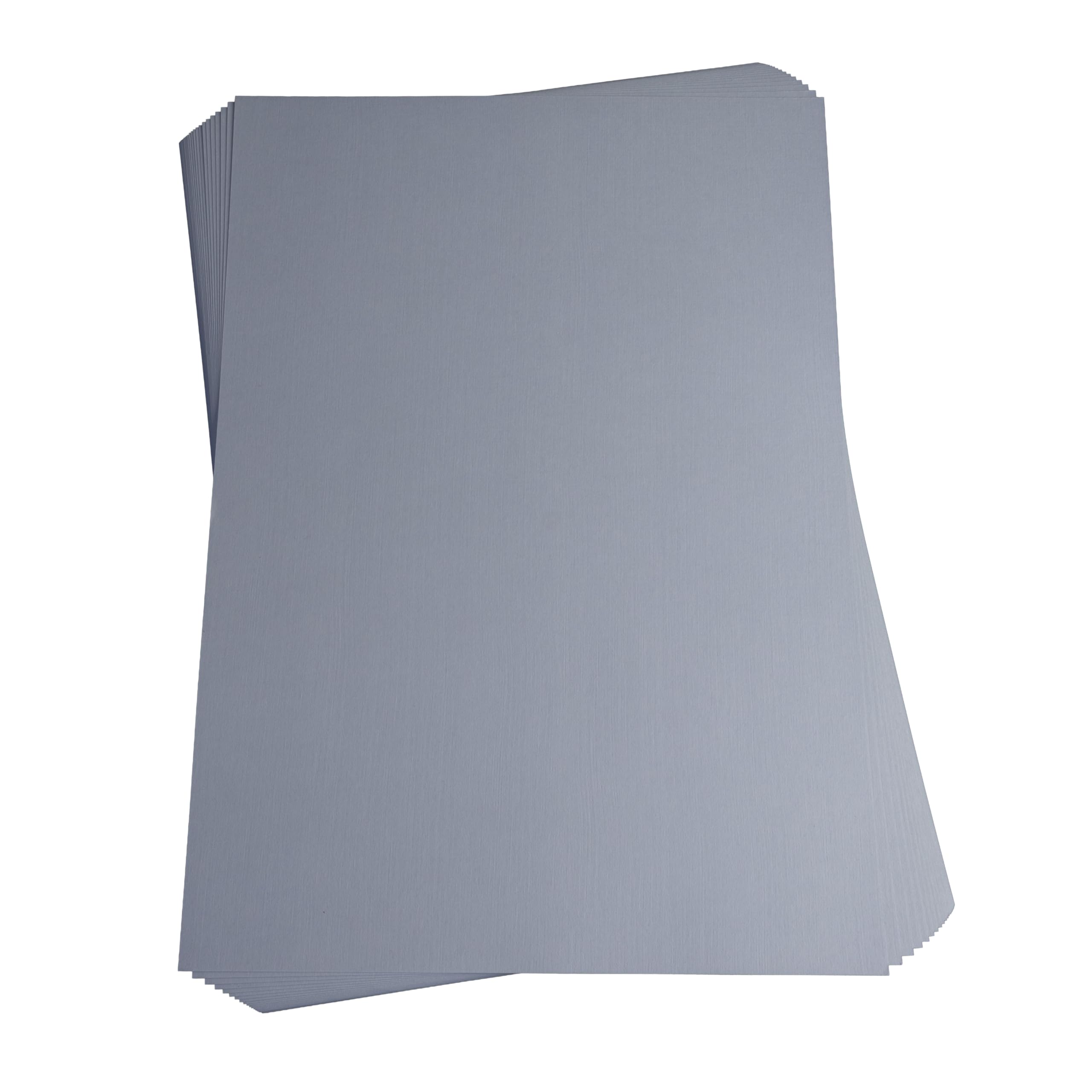 JamJar Print Silver Grey Linen Textured Paper | 50 Sheets A4 120gsm | Made in the UK | Premium for Stationery, Cards and Luxury Applications
