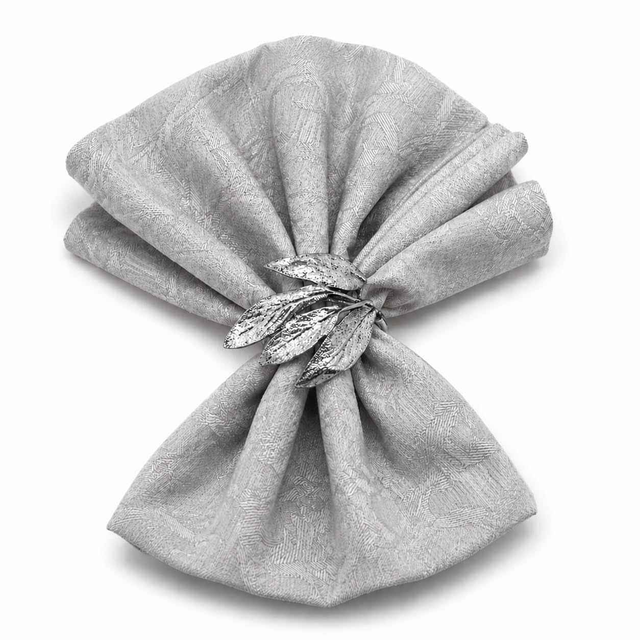 Kräuter-Serviettenringe – Vintage-Blatt-Serviettenring Set von 8 Stück für jeden Anlass – ideal für Thanksgiving, Weihnachten, Hochzeit, Herbst, Party, Feiern