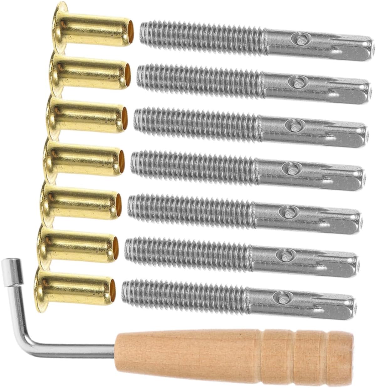 5sets Lyre Tuning Wrench Harp Tuning Key Spanner Pin Nail Lyre Harp Accessories Professional Part Fixing Tool Fine Polishing Craftsmanship