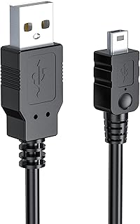 Mellbree Charging Cable for Garmin Sat Nav, 2M USB Charger Cable Compatible with Garmin Sat Nav, Garmin Drive 52,55 Sat Nav Replacement Battery Charger Lead Wire Data for Satellite Navigation In Car