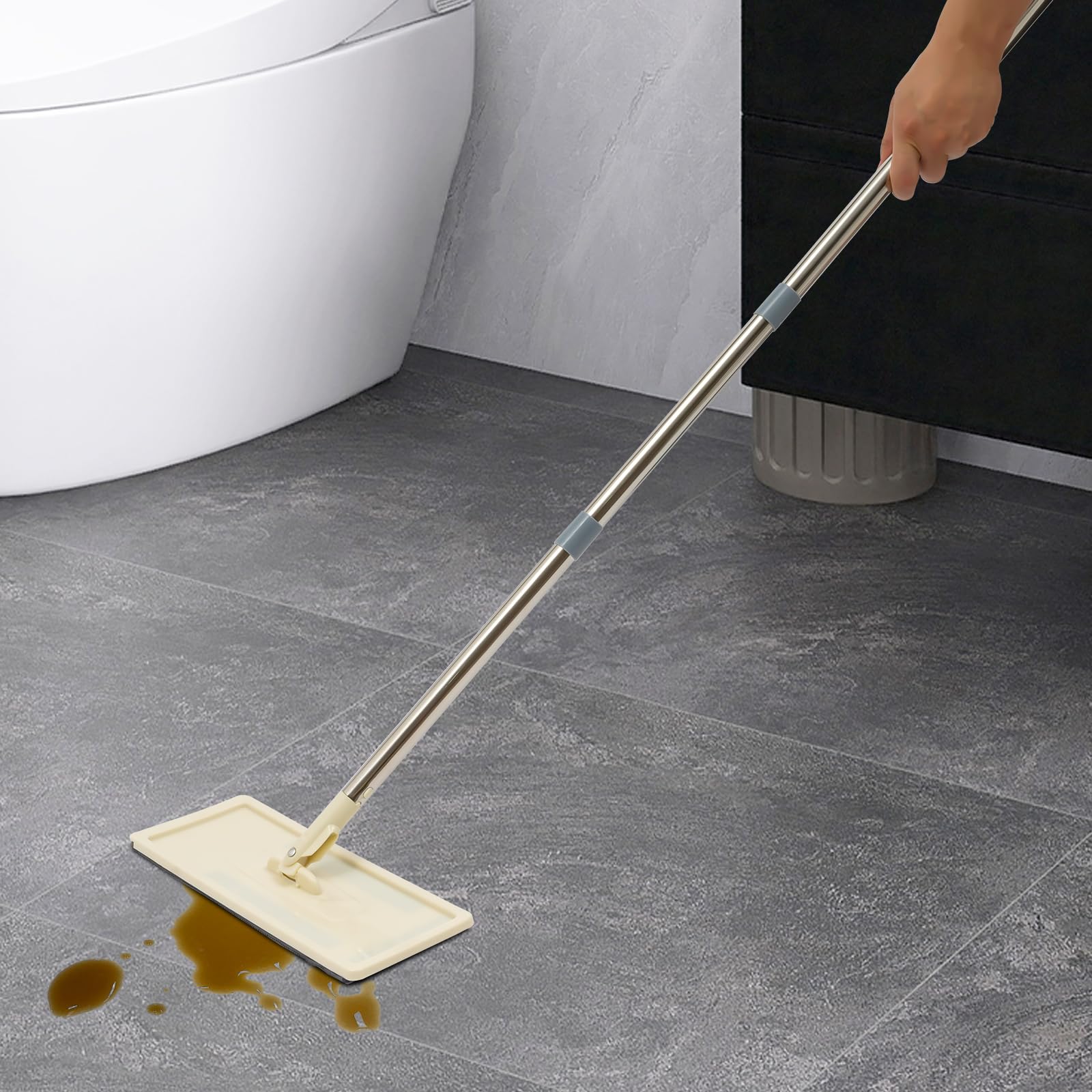 Juego de fregona con cubo, juego de 360 mopas + 10 almohadillas de microfibra para azulejos, madera dura, mármol