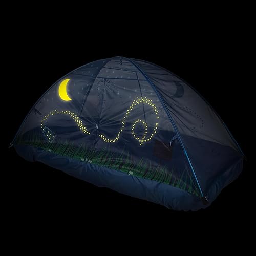 Miniatura 2 de Pacific Play Tents Carpa de cama que brilla en la oscuridad, 77 x 38 x 35 pulgadas