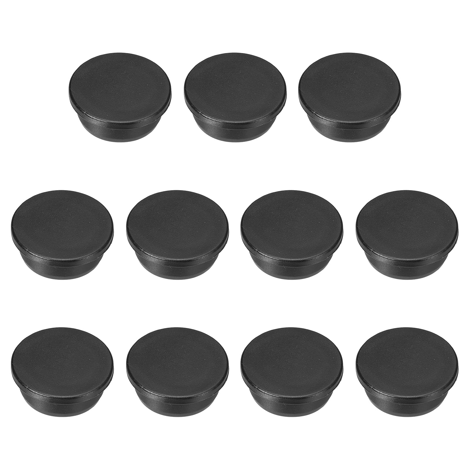 sourcing map 11pcs T-Shaped Silicone Plugs 34.8mm 1-3/8 Inch Dia Snap in Plug Hole Seal Cover Round Rubber Stopper for 33.5-34.8mm Holes Kitchen Rubber Bulkheads Waterproof Sealing, Black