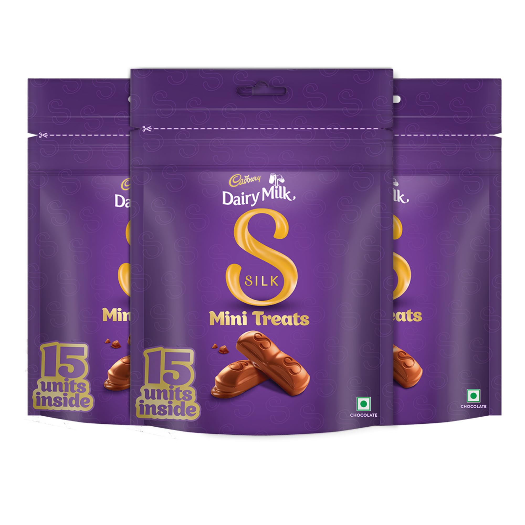 Cadbury Dairy Milk Silk Home Treats Chocolate Bar, 135 Gm (Pack Of 3)