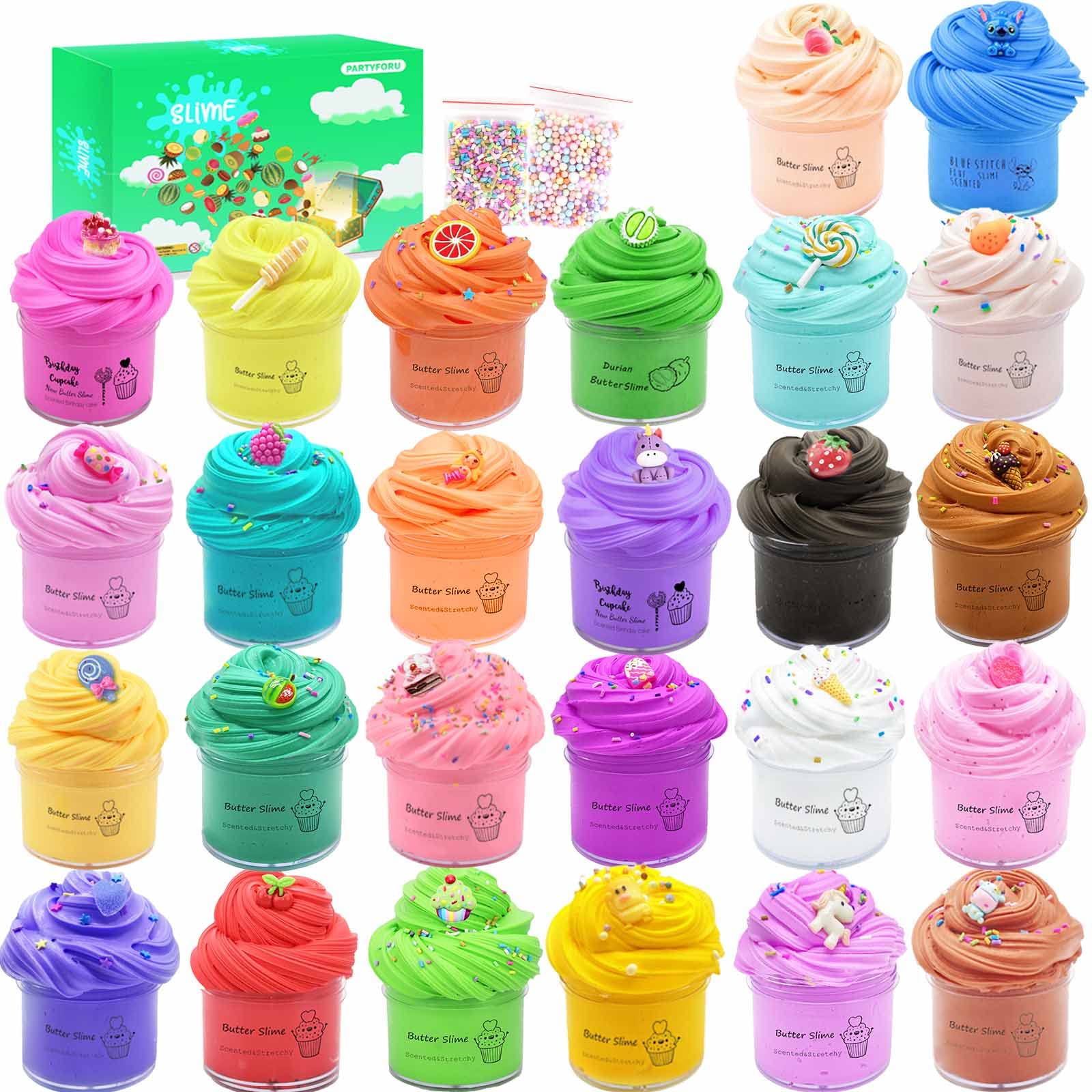 Buy DYBNPTYLP 26 Pack Slime, Butter SlimeStitch,Animal and Fruit Slime