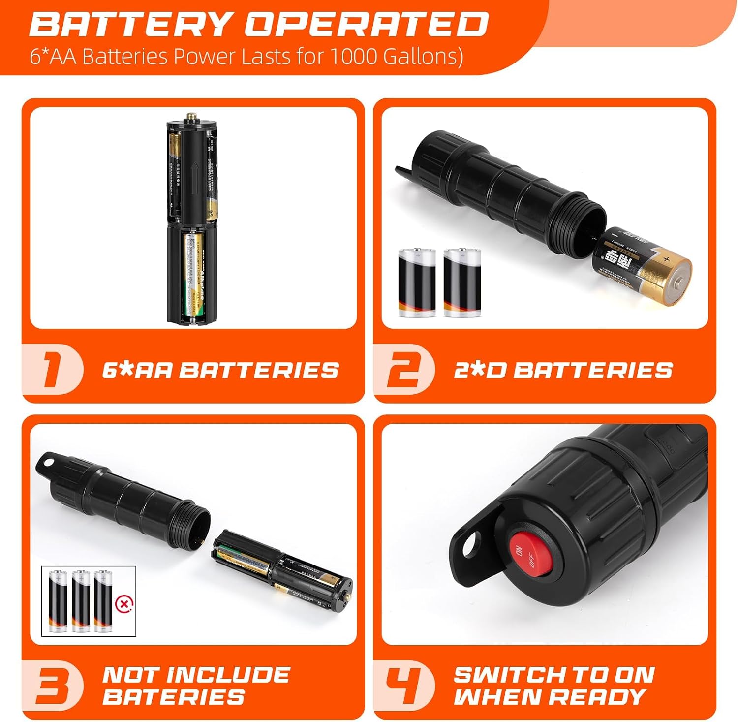 Portable Transfer Pump Battery Operated Electric Siphon Pump for Gas, Fuel, Diesel, Water Transfer 2.4 GPM Flow Oil Extractor, 47 Inches Hose-Easy to Use Hand Fuel Pump, Multi-Use Siphon Transfer Pump
