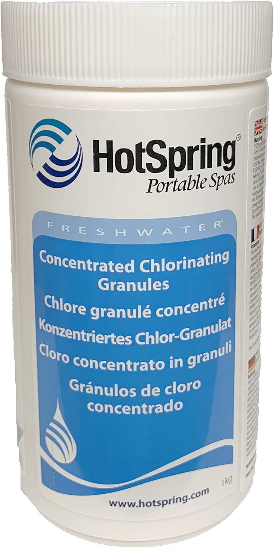 Freshwater Concentrated Chlorine Granules 1kg for Hot Tub Pool Tubs Spa Springs