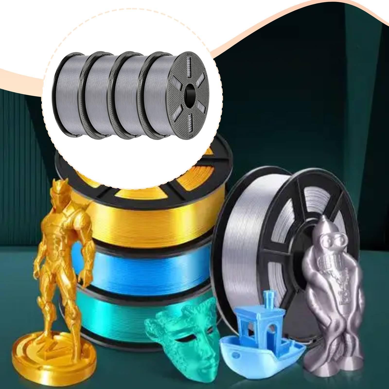 4 para Impresora 3D 1,75 mm, Accesorios Profesionales, Buen Moldeado, universales, Resistentes, Suministros impresión, Plata