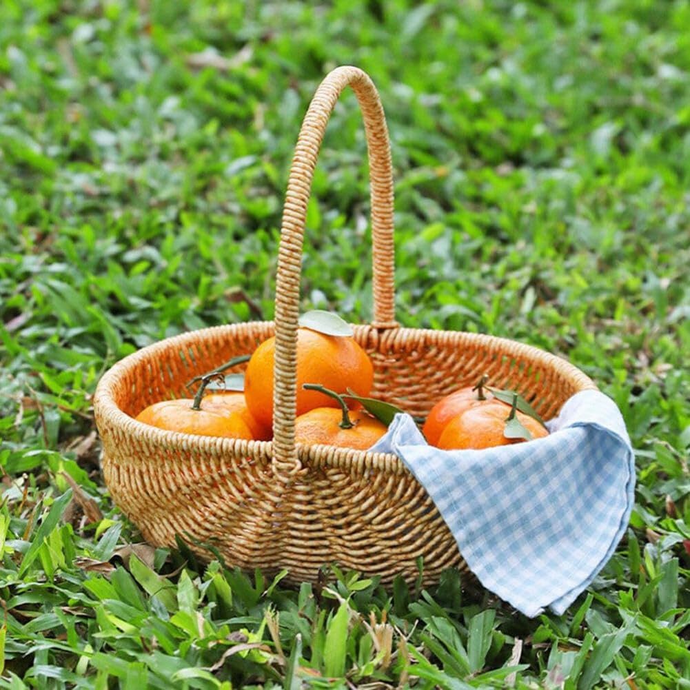 Cestino Portapane In Vimini 30cm | 3 Pezzi | Rustico Marrone Per Pane, Frutta E Snack | Perfetto Per Ristoranti E Picnic - 3
