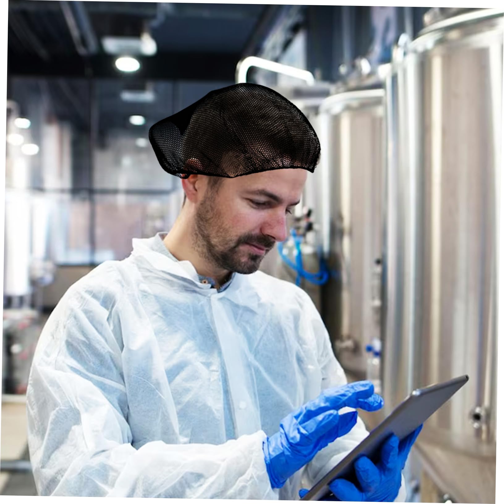 Healvian 100stücke Wiederverwendbar Nylon Haarnetze Elastische Atmungsaktive Haarnetze Für Gastronomie Küche Und Arbeit Universelle Hygienisch Und Bequem