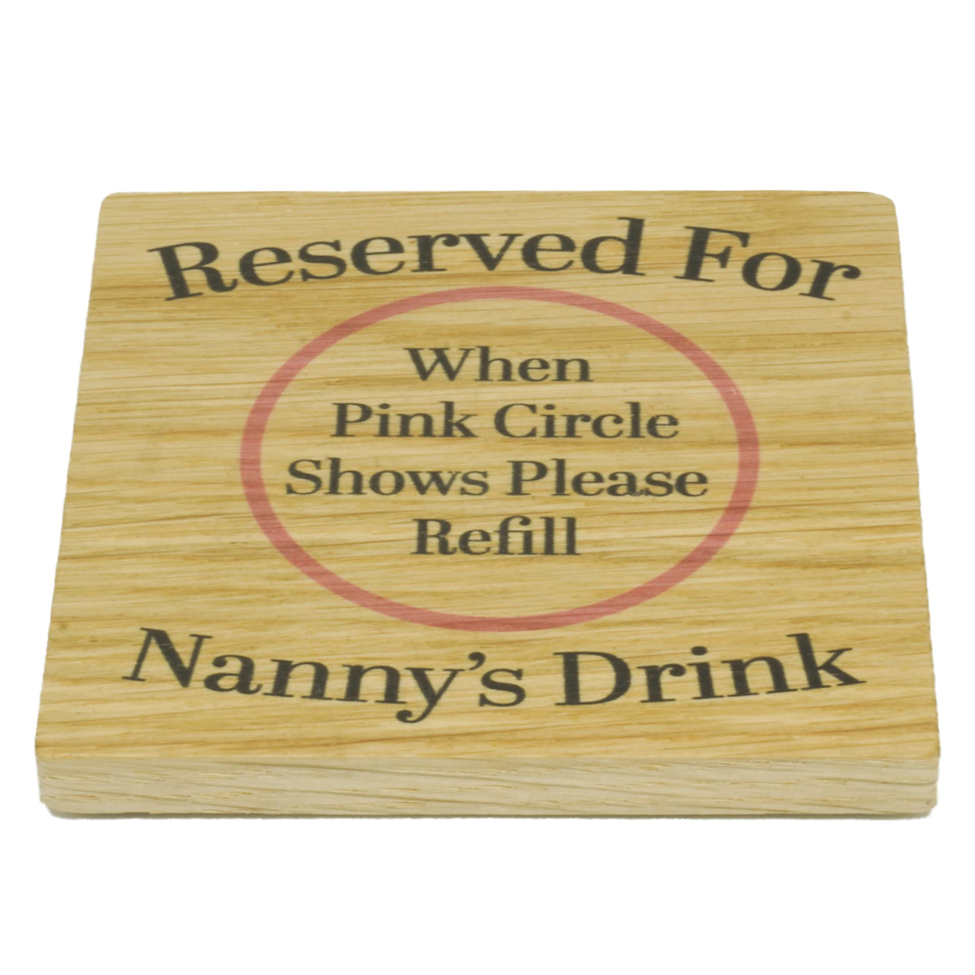 Shg At Home Nanny Reserved For S Drink Solid Oak Drink Coaster From Grandchildren. Birthday Item. Wood Mat For Drinks. Token For Nan To Be.