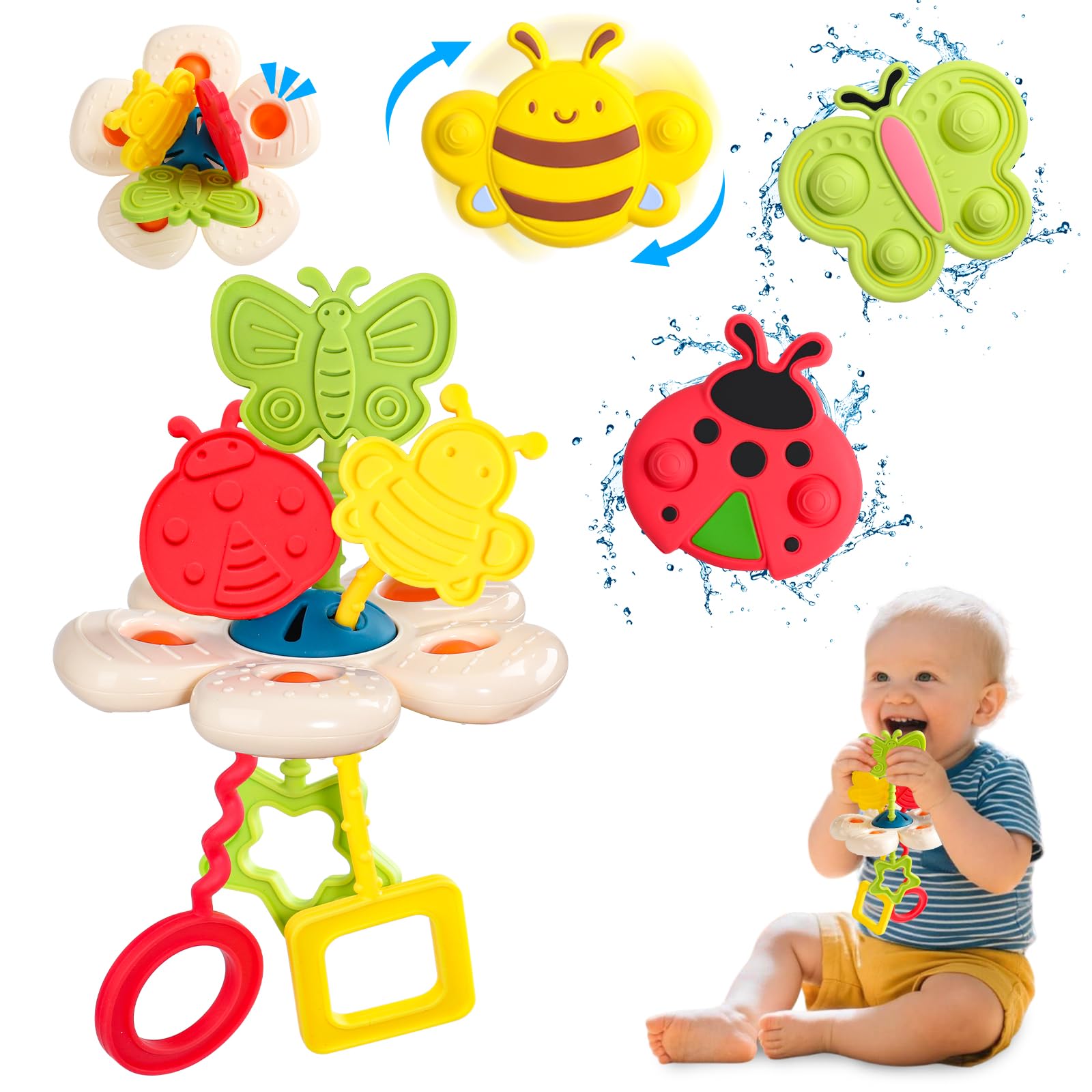 Jeux Montessori Ans Jouet Montessori Bébé 2-en-1 Spinner