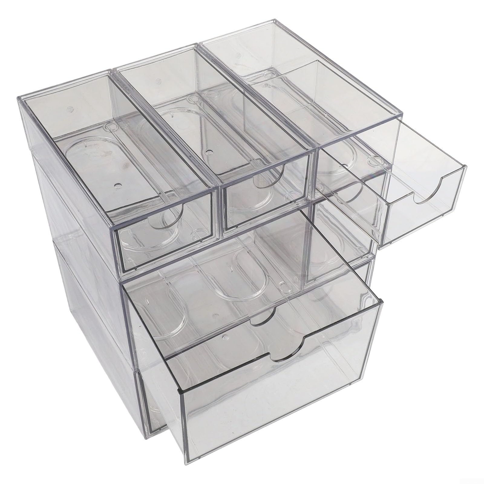 Gabinete de almacenamiento de acrílico transparente para una fácil organización de materiales de oficina y manualidades (H)