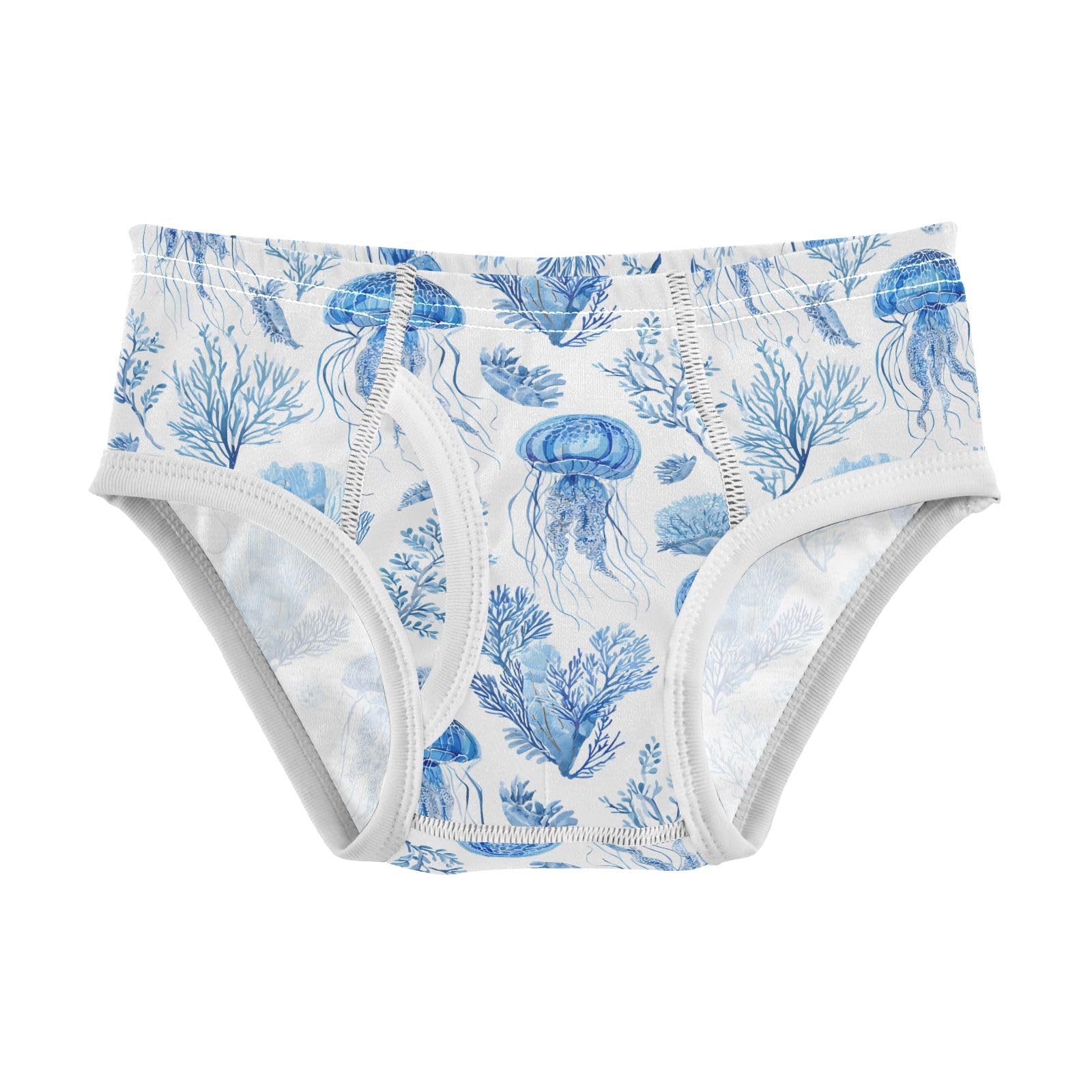 Boys Exclusive Briefs Toddler Underwear 95 Combed Cotton Boxerbriefs 2T Blue Jellyfish Coraland Sea