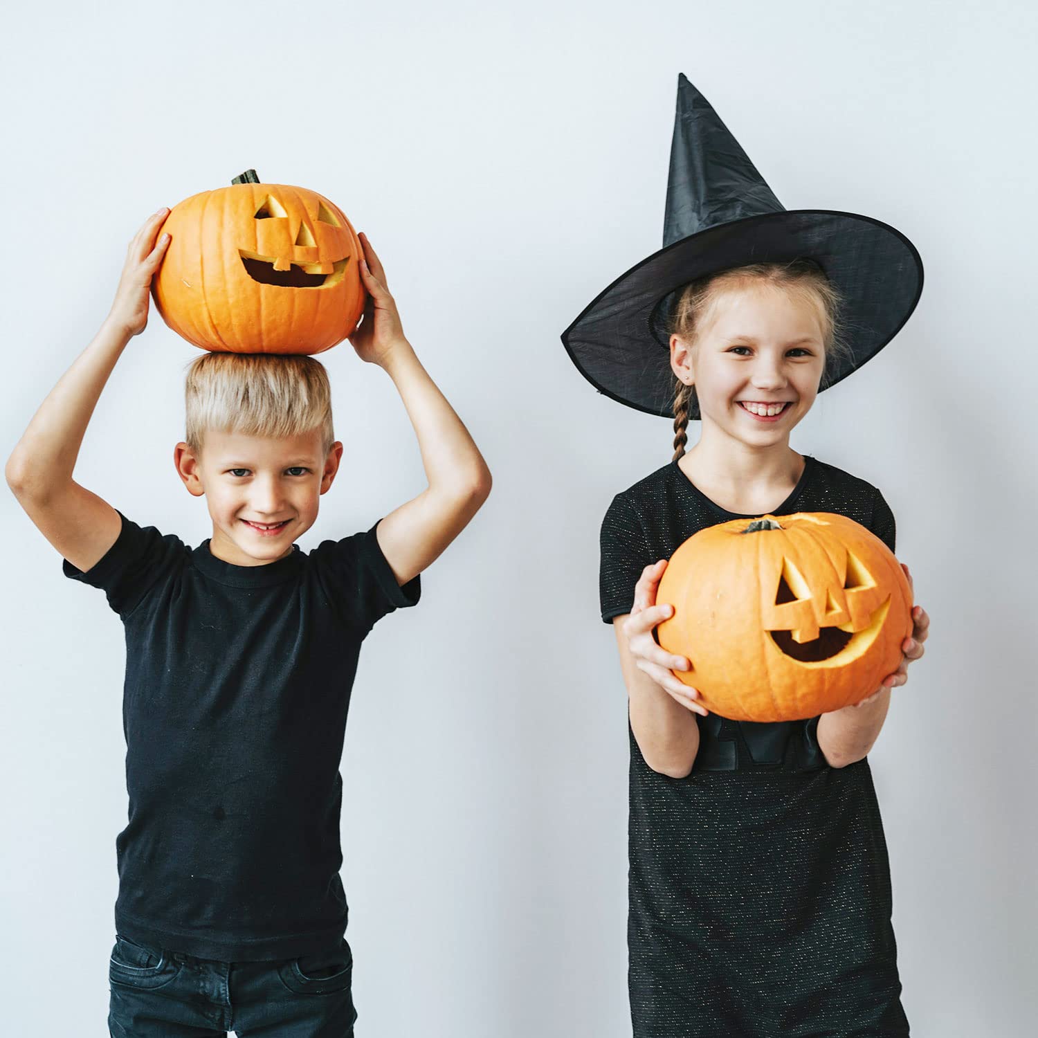 TSHAOUN Chapeau de sorcière noir pliable Halloween fête costumée