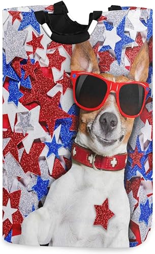 Miniatura 61 de visesunny Cesta de lavandería plegable para perro, marinero, animal, ancla de animales, con asa, juguetes y organización de ropa para baño