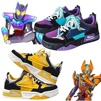 Amazon.co.jp: [夕方] 仮面ライダーガヴ コスプレ靴 スニーカー