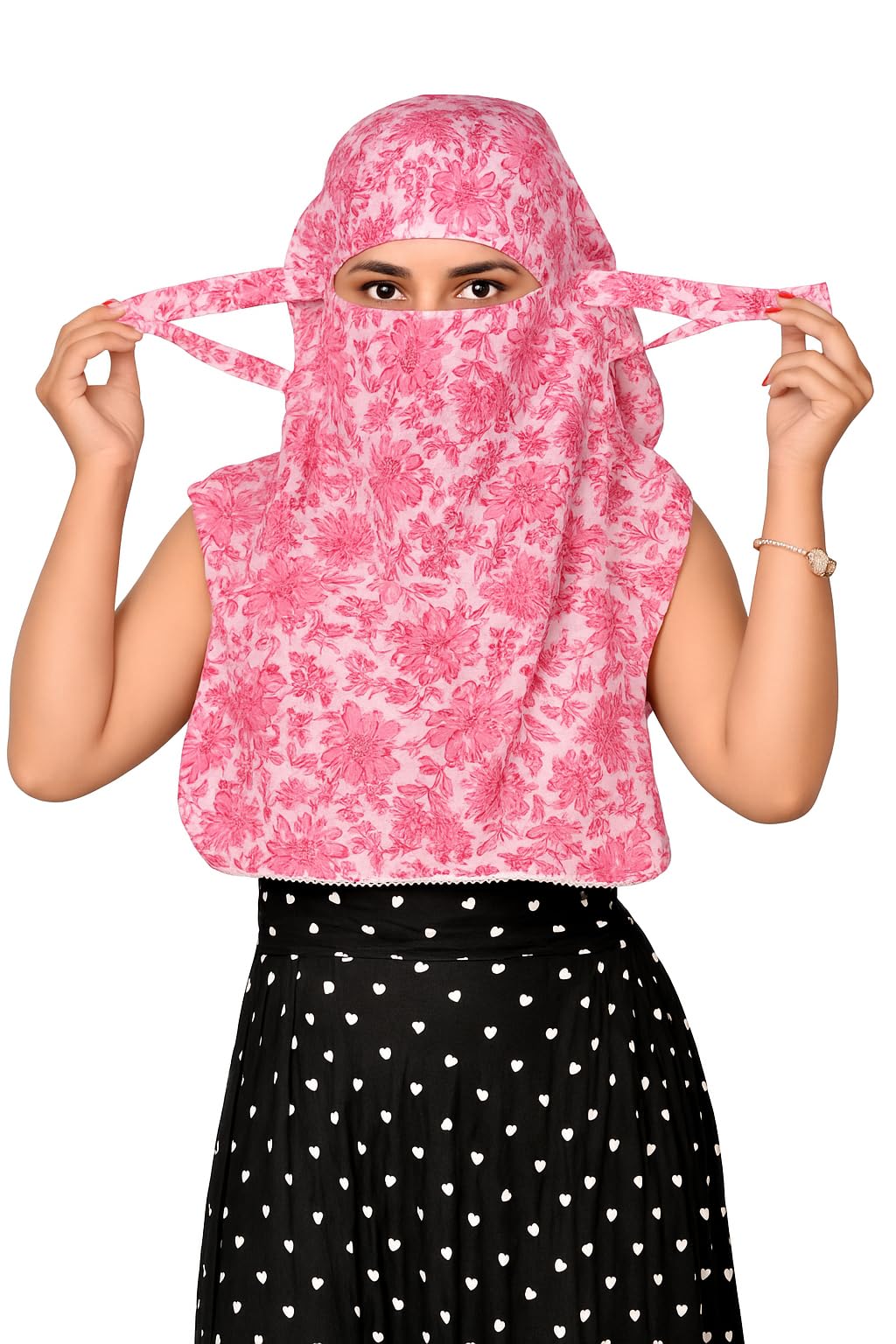 deepnyra - living style Women Cotton Scarf Face Cover for Girls | Breathable UV Protection Dupatta | Dust Proof & Stylish Daily Uses Head Scarf-picture-26