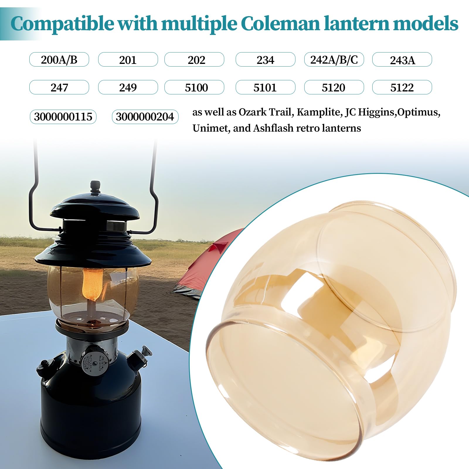 Amazon.com : Lantern Glass Globe Replacement, Compatible with