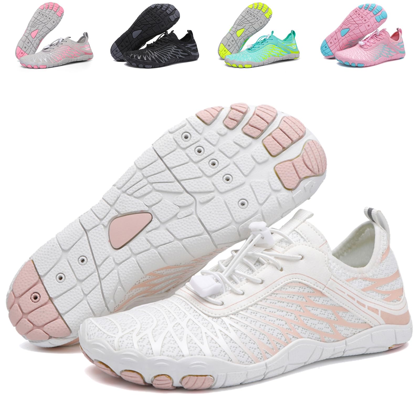 FOGOIN Barfußschuhe Damen Herren Walkingschuhe Expert Pro - Gesunde & Bequeme Barfußschuhe für Rock & Pure Movement