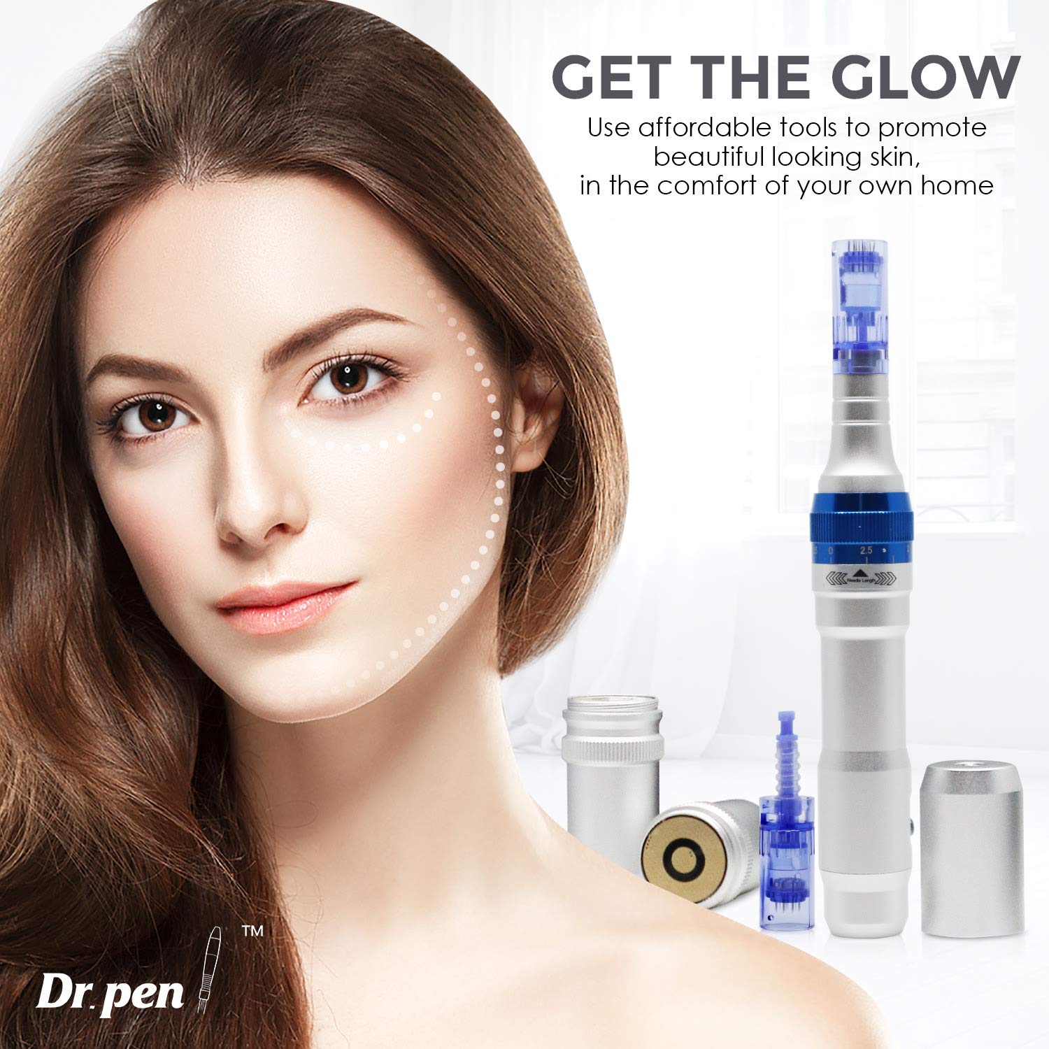 Dr. Pen Ultima A6 Electric Wireless Professional Microneedle Skincare Kit including: 10 Cartridges - 5 x 12 Pin, 5 x 36 Pin : Beauty & Personal Care