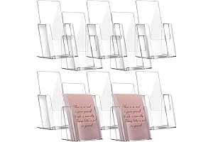 Acrylic Brochure Holder 4 Inches - The Perfect Solution for Displaying Your Marketing Materials