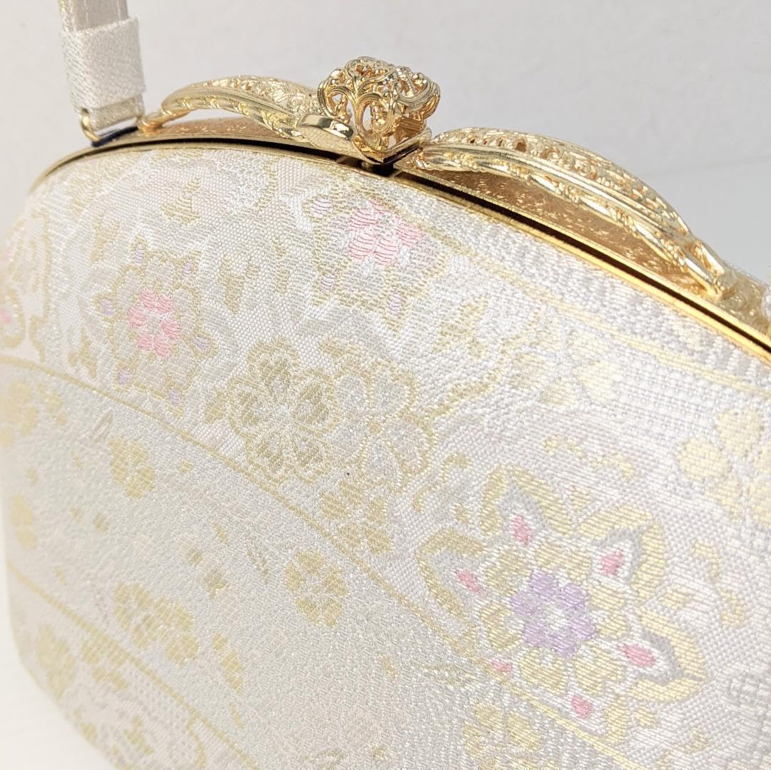 Amazon.co.jp: 草履バッグセット 帯地 シルバー Lサイズ 紗織ブランド