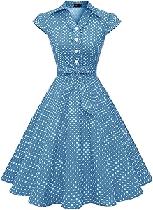 Klassisches und kultiges  Vintage Coctailkleid der 50er Jahre im Audrey Hepburn-Stil und in großen Größen