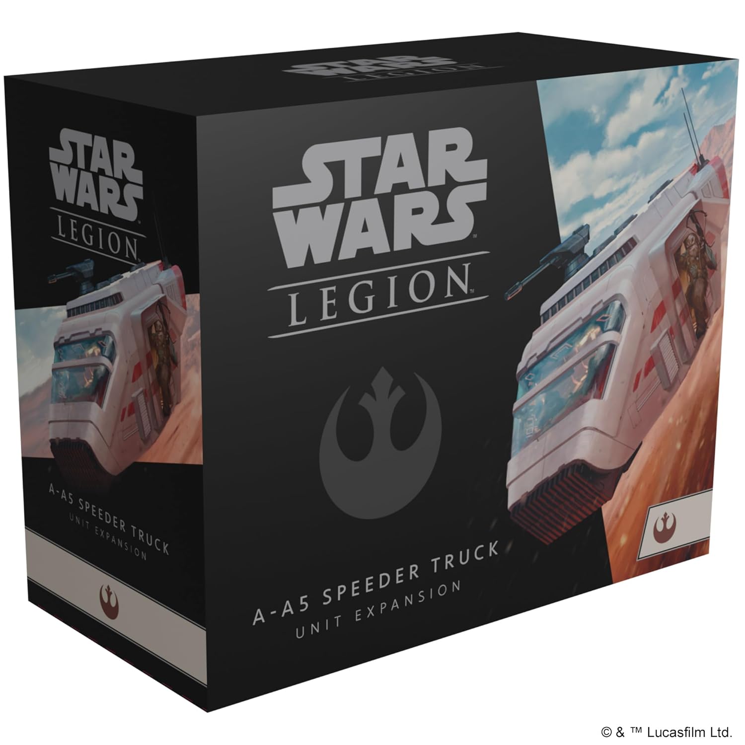 Star Wars: Legion A-A5 Speeder Truck UNIT EXPANSION - Rugged Combat Transport! Tabletop Miniatures Strategy Game for Kids and Adults, Ages 14+, 2 Players, 3 Hour Playtime, Made by Atomic Mass Games