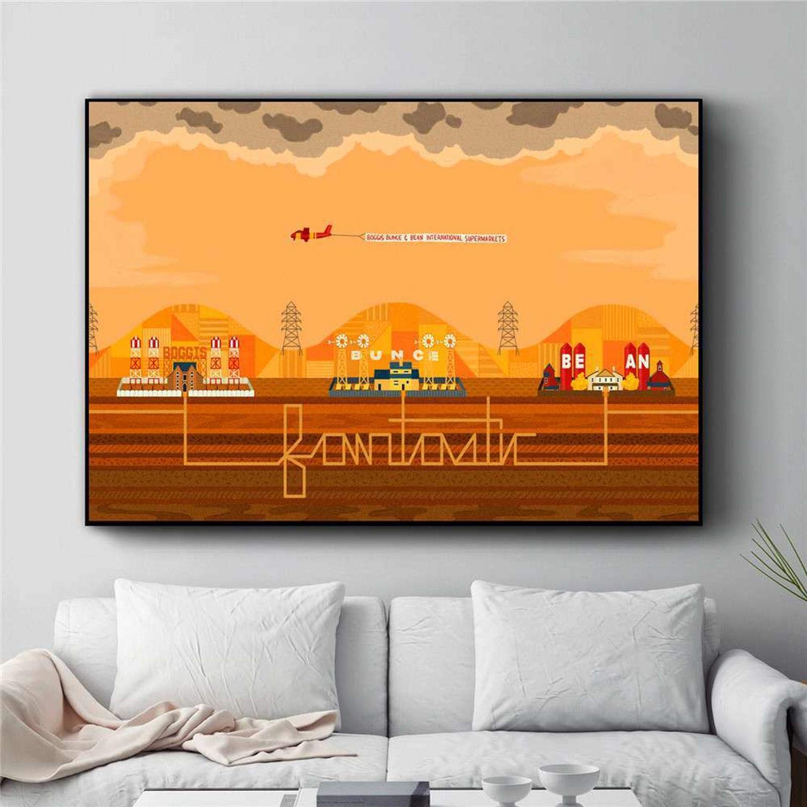 YF’PrintArt Canvas Prints, Wes Anderson Movie Characters Poster Wall Art Decorative Picture Canvas Painting For Living Room Home Decor Mural 50X70Cm Frameless,-Yf1616