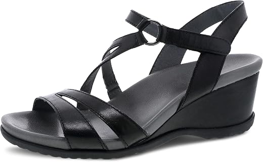 Dansko Addyson Wedge Sandal for Women – Cushioned, Contoured Footbed for All-Day Comfort and Support – Adjustable Hook & L...