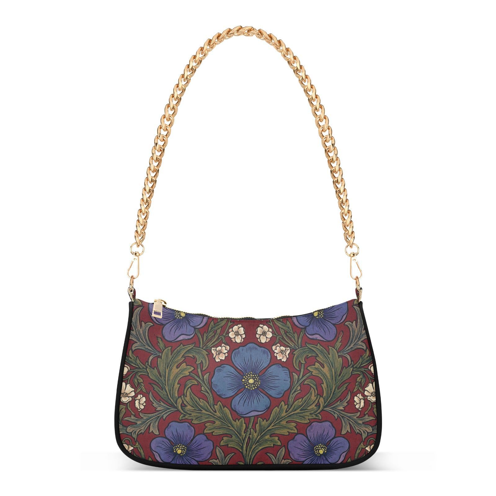 Sac banane bleu du Bhoutan à motif coquelicot idéal pour les voyages - 8