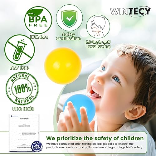 Miniatura 2 de Pack of 50 Ball Pits Balls, 2.2 inches5.5 cm, BPA Free Plastic Balls Crush Proof Ocean Balls Phthalate Free Toys for Boys Girls Toddlers Indoor