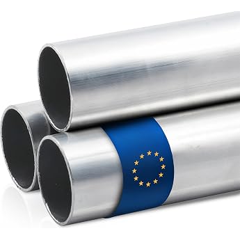Stahl-Shop24 Aluminium Round Tube Diameter 55 x 2 mm 500 mm - AlMgSi0.5