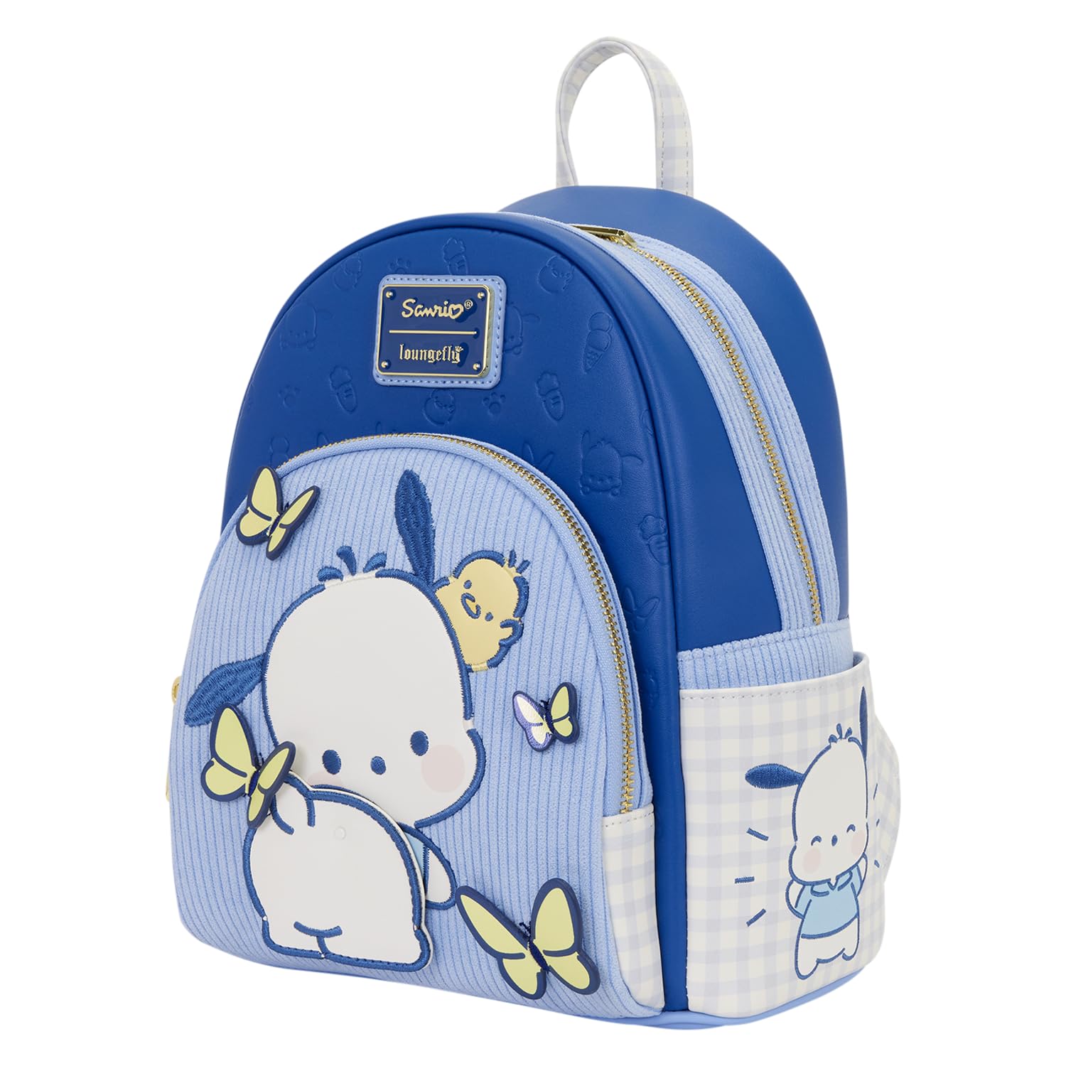 Loungefly Sanrio Cinnamoroll Daisy Gingham Slouch Mini Backpack. Cinnamoroll Daisy Gingham Mini Backpack, Wallet, and  main image 2