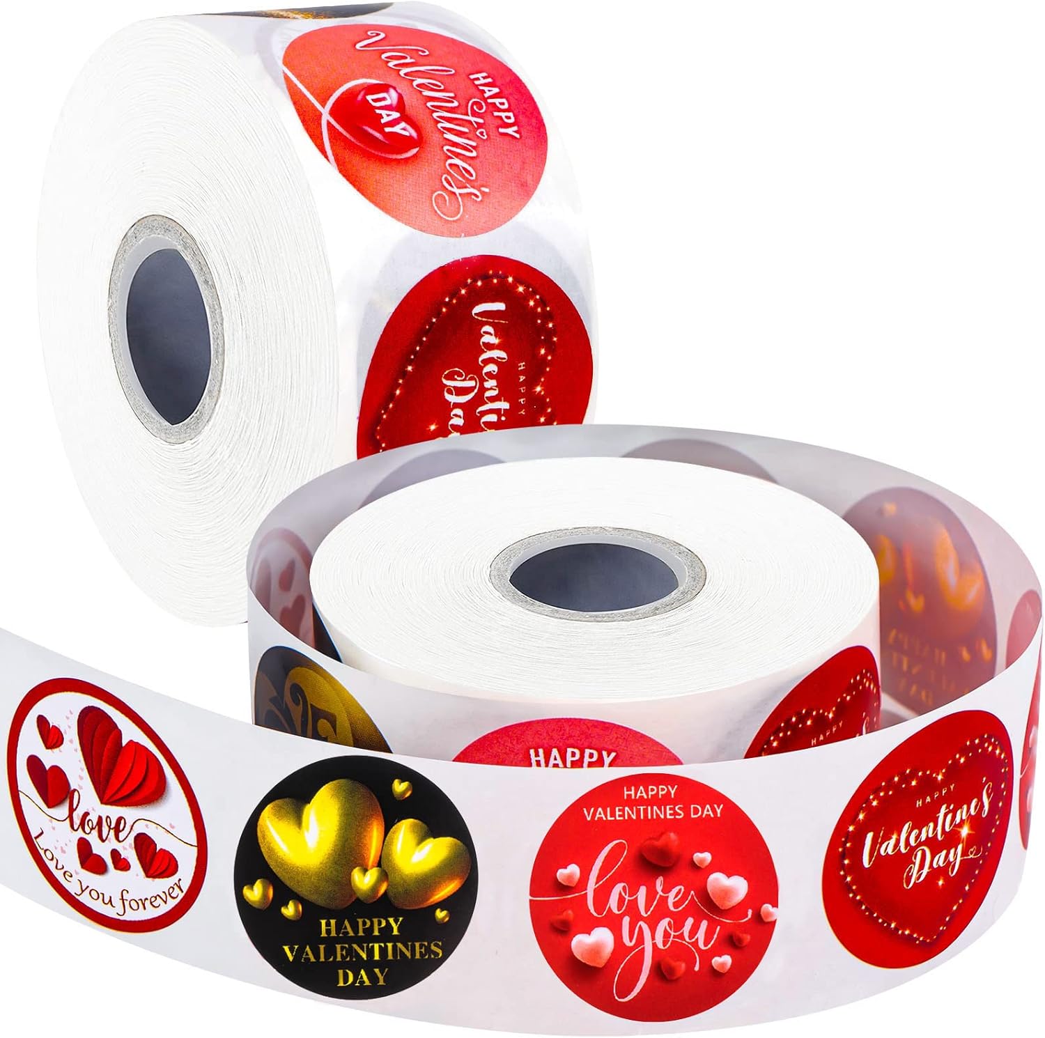 1600PCS Valentine Heart Stickers, Happy Valentines Day