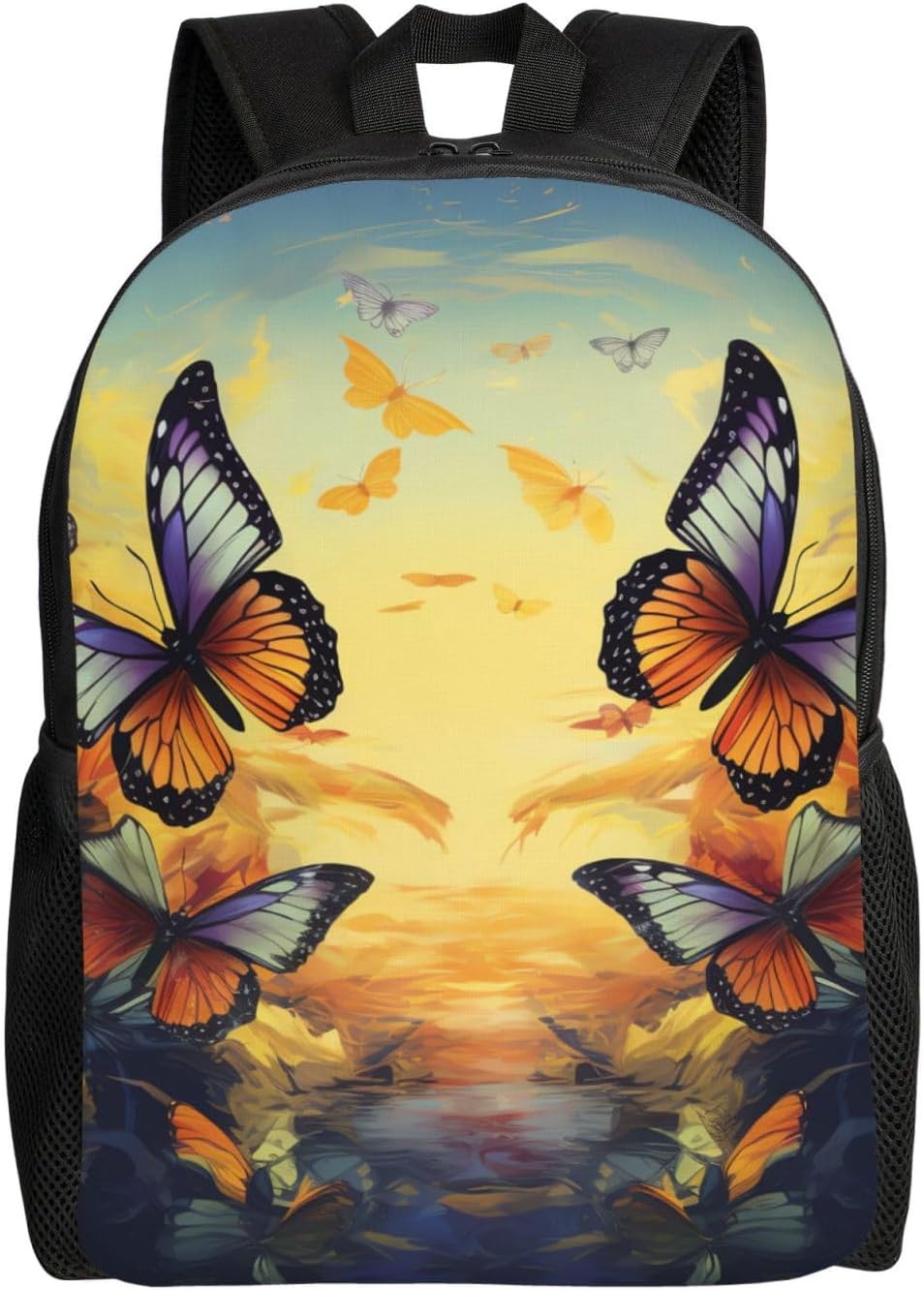 OUSIKA フライトバタフライバックパック カジュアル トラベル デイパック 軽量 ラップトップバッグ ラップトップ バックパック