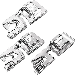 3 Stück Schmaler Rollsaum-Nähfuß, 3mm 4mm 6 mm Universal Rollsaumfuß Multifunktion Nähmaschinen Nähfüße Set Reißverschluss Nähmaschinenfuss Rollsaum für Nähmaschine Multifunktionsnähmaschinen