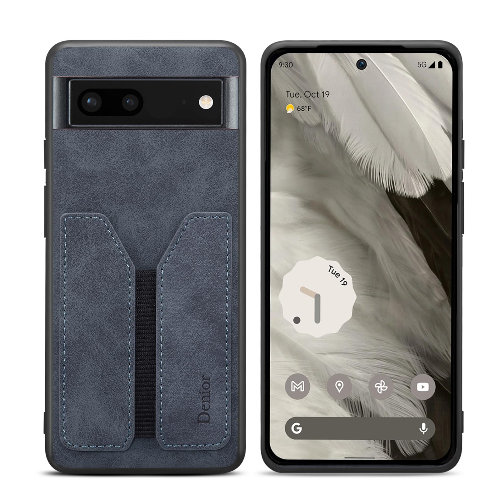 Kowauri Case for Google Pixel 8, PU Leather Wallet Case with Credit Card Slot Holder Ultra Slim Protector Case for Google Pixel 8 2023 (Gray)