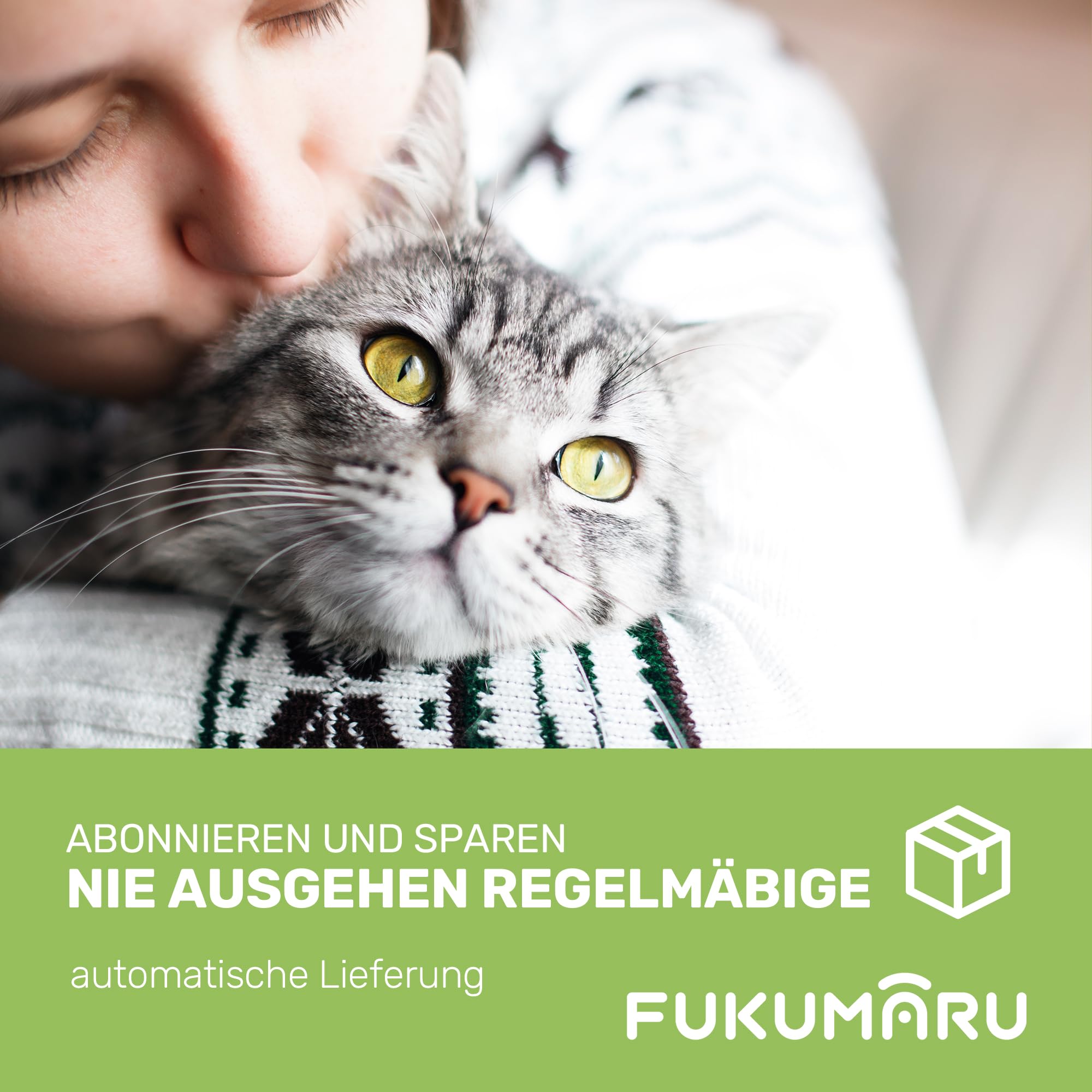 FUKUMARU Tofu Katzenstreu 10,8 kg - Klumpendes Katzenstreu, Geruchsbekämpfung mit grünem Teearoma, staubfrei und leicht klumpend, spülbar in der Toilette.