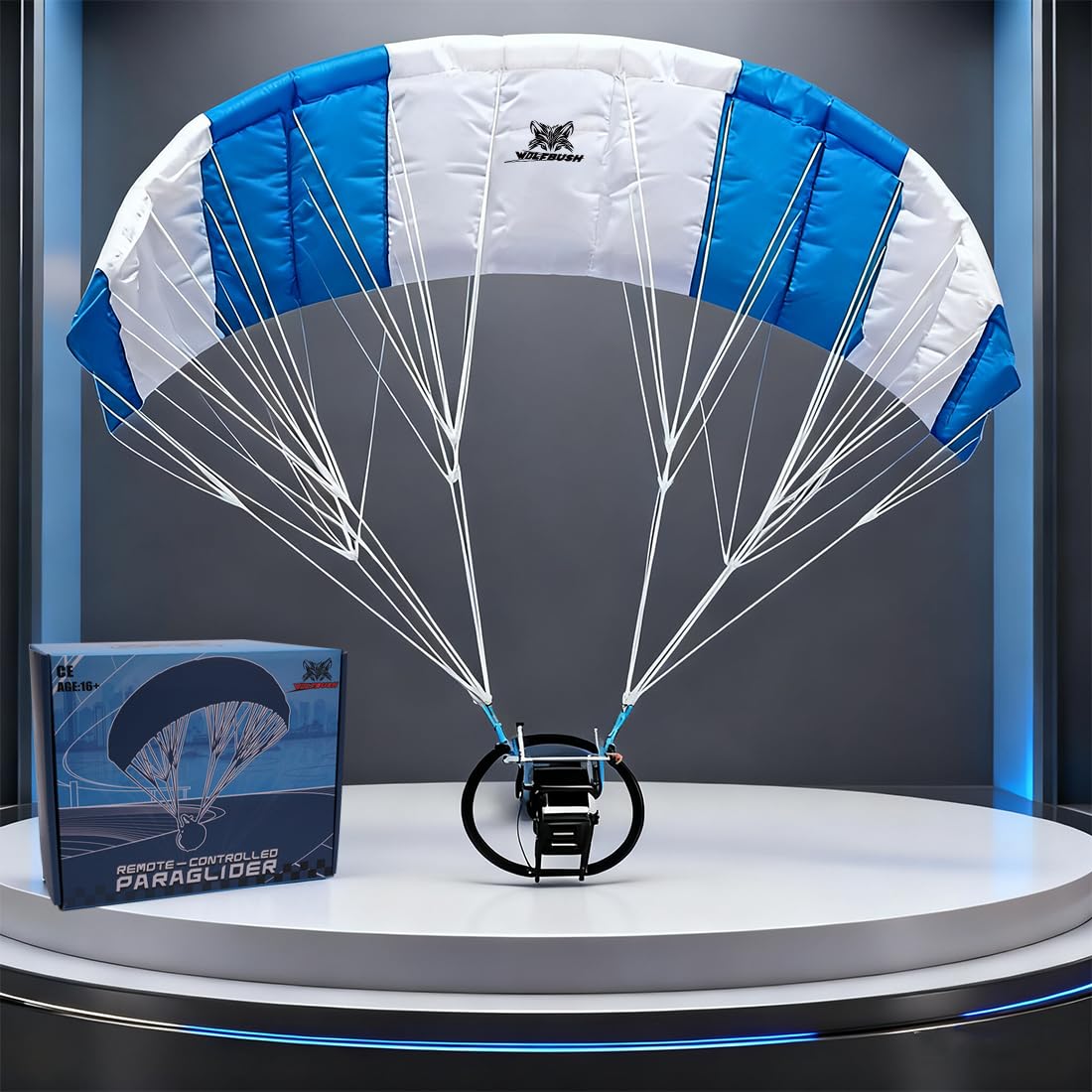 2.4G 128cm Spannweite RC Paraglider, Elektrische Stunt Mini Paraglider Modell Stuntflug In Großer Höhe RC Flugzeugmodell, Urlaubs- Und Geburtstagsgeschenk (RTF Version)